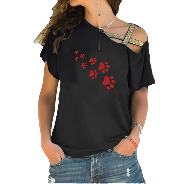 Cat Paws Print Harajuku Women’s T-Shirt