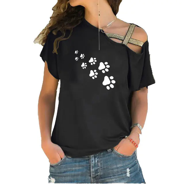 Cat Paws Print Harajuku Women’s T-Shirt