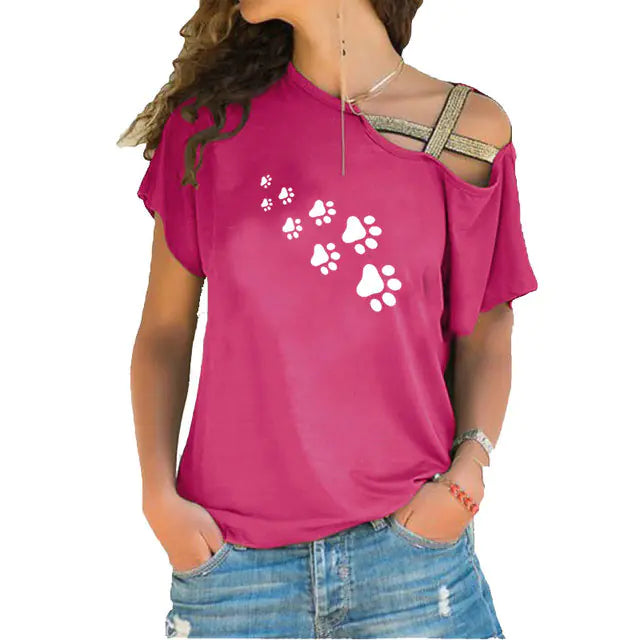 Cat Paws Print Harajuku Women’s T-Shirt