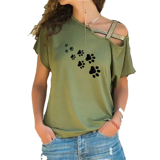Cat Paws Print Harajuku Women’s T-Shirt