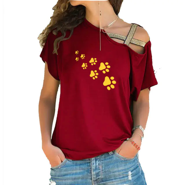 Cat Paws Print Harajuku Women’s T-Shirt