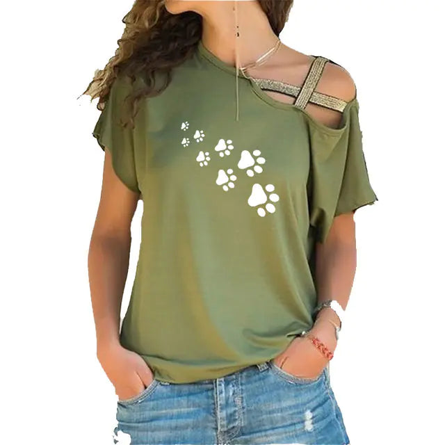 Cat Paws Print Harajuku Women’s T-Shirt
