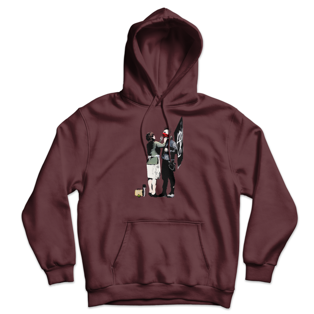 Banksy Anarchist Punk And His Mother Unisex Hoodie-6