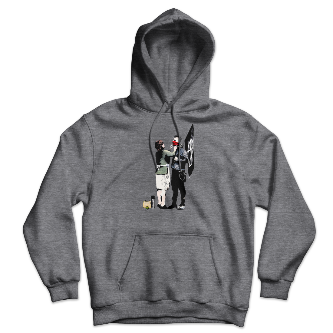 Banksy Anarchist Punk And His Mother Unisex Hoodie-1