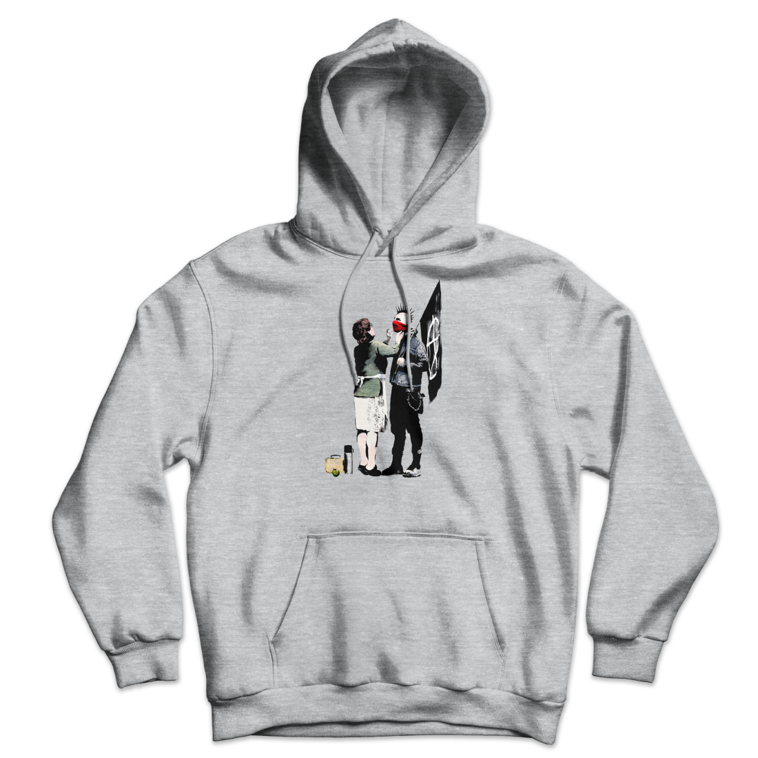 Banksy Anarchist Punk And His Mother Unisex Hoodie-0