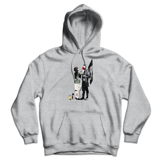 Banksy Anarchist Punk And His Mother Unisex Hoodie-0