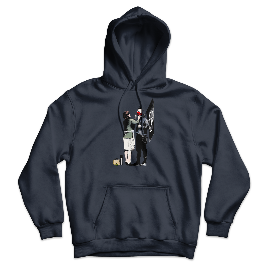 Banksy Anarchist Punk And His Mother Unisex Hoodie-5