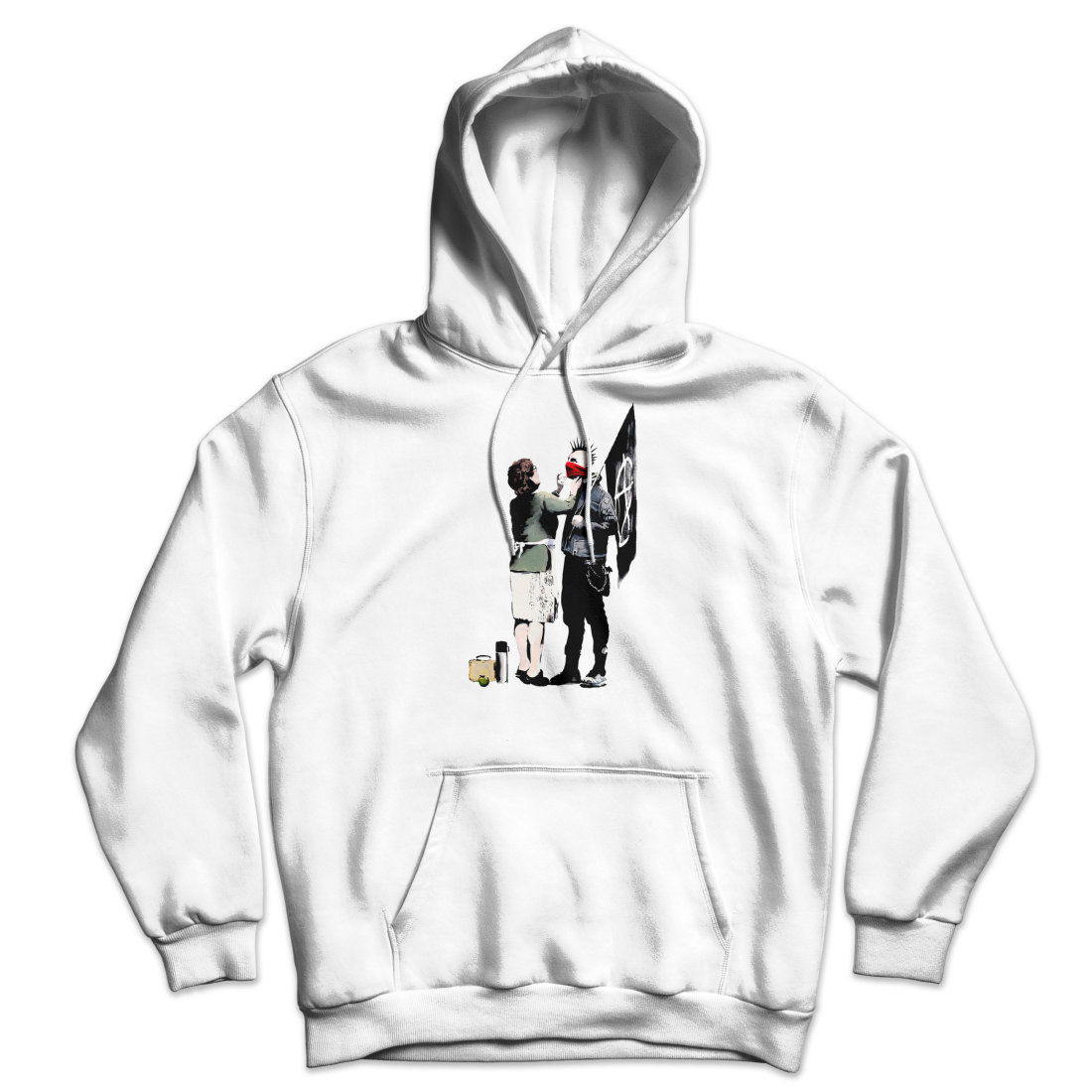Banksy Anarchist Punk And His Mother Unisex Hoodie-4