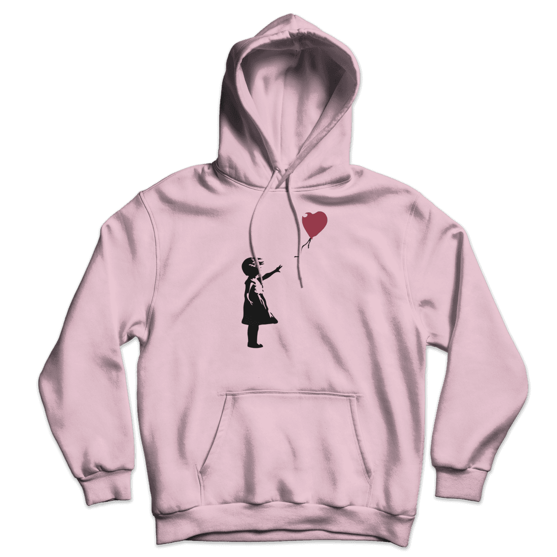 Banksy The Girl with a Red Balloon Artwork Unisex Hoodie-4