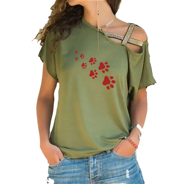 Cat Paws Print Harajuku Women’s T-Shirt
